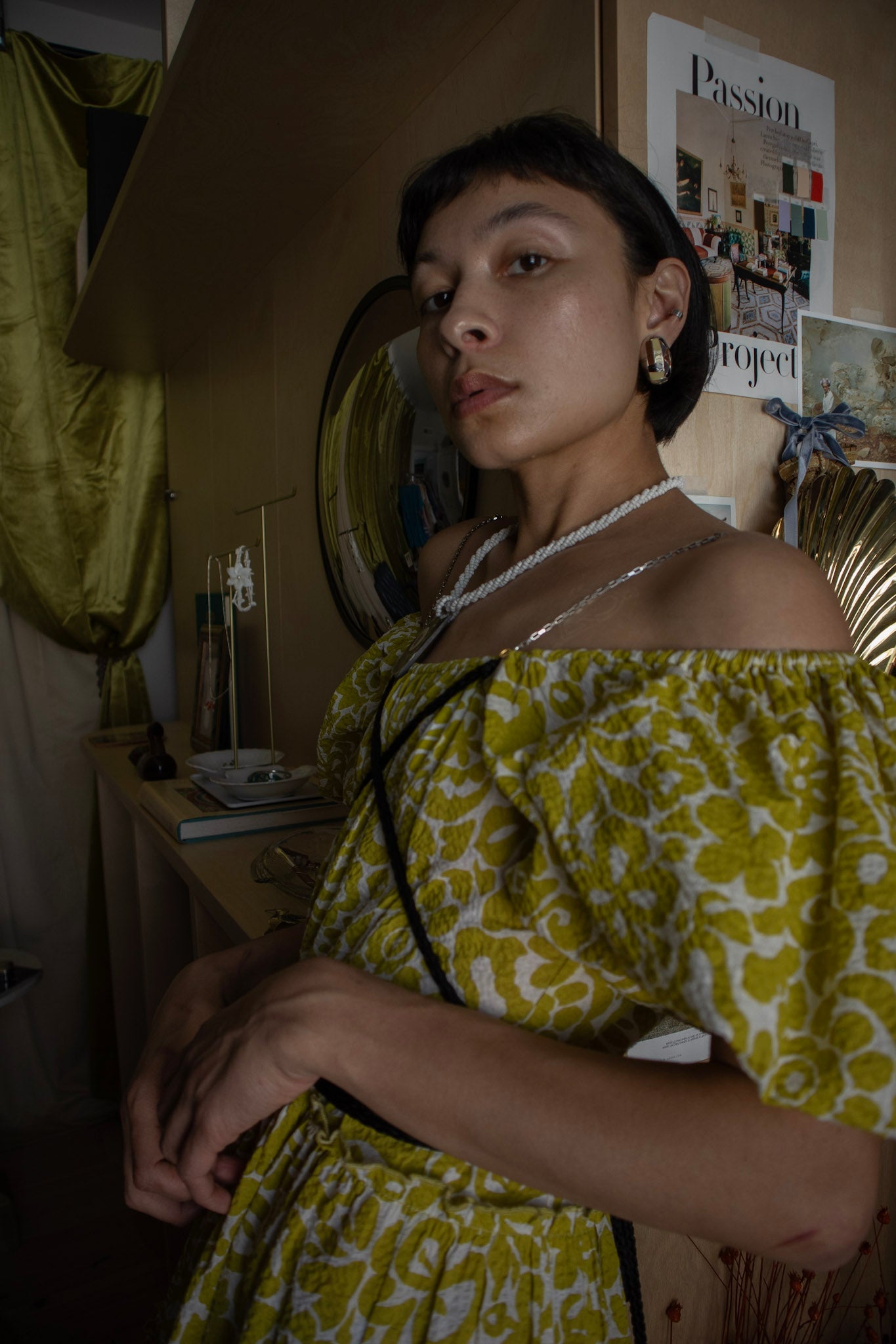 Abstract Mosaic Clip-Ons