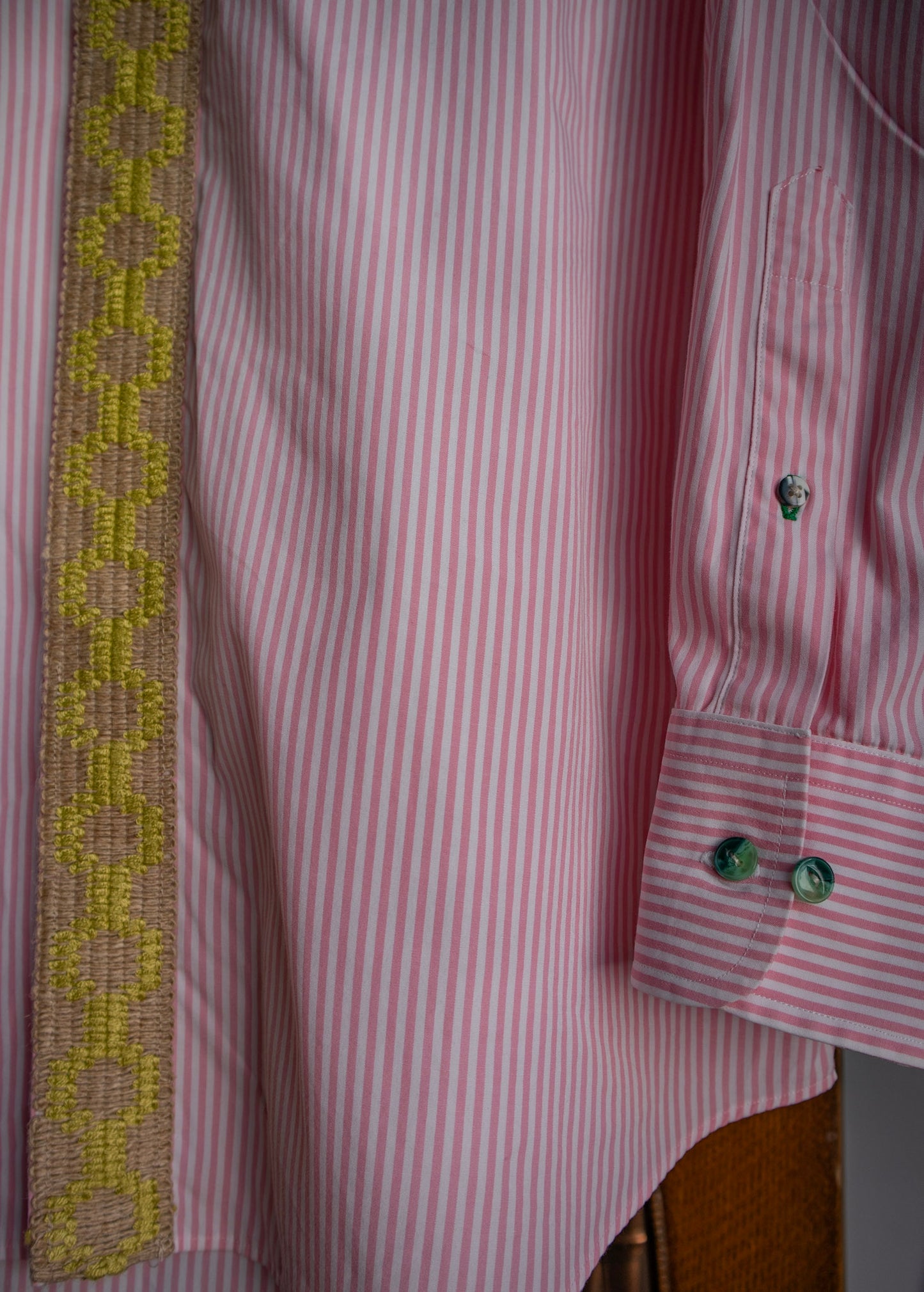 Pink Striped Button-down