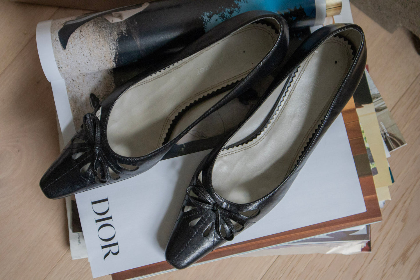 Leather Kitten Heels