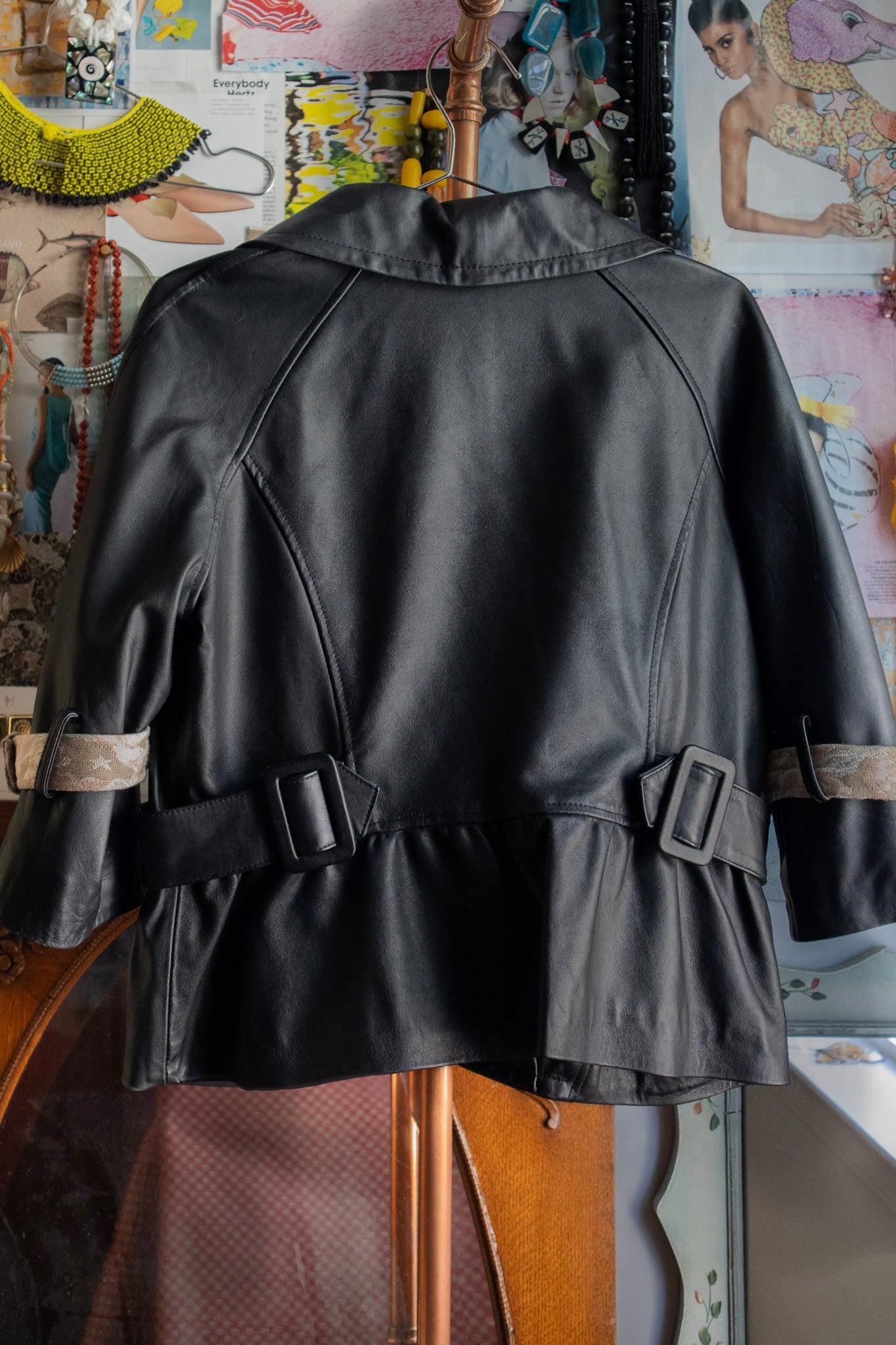 Cherub Tapestry Leather Crop