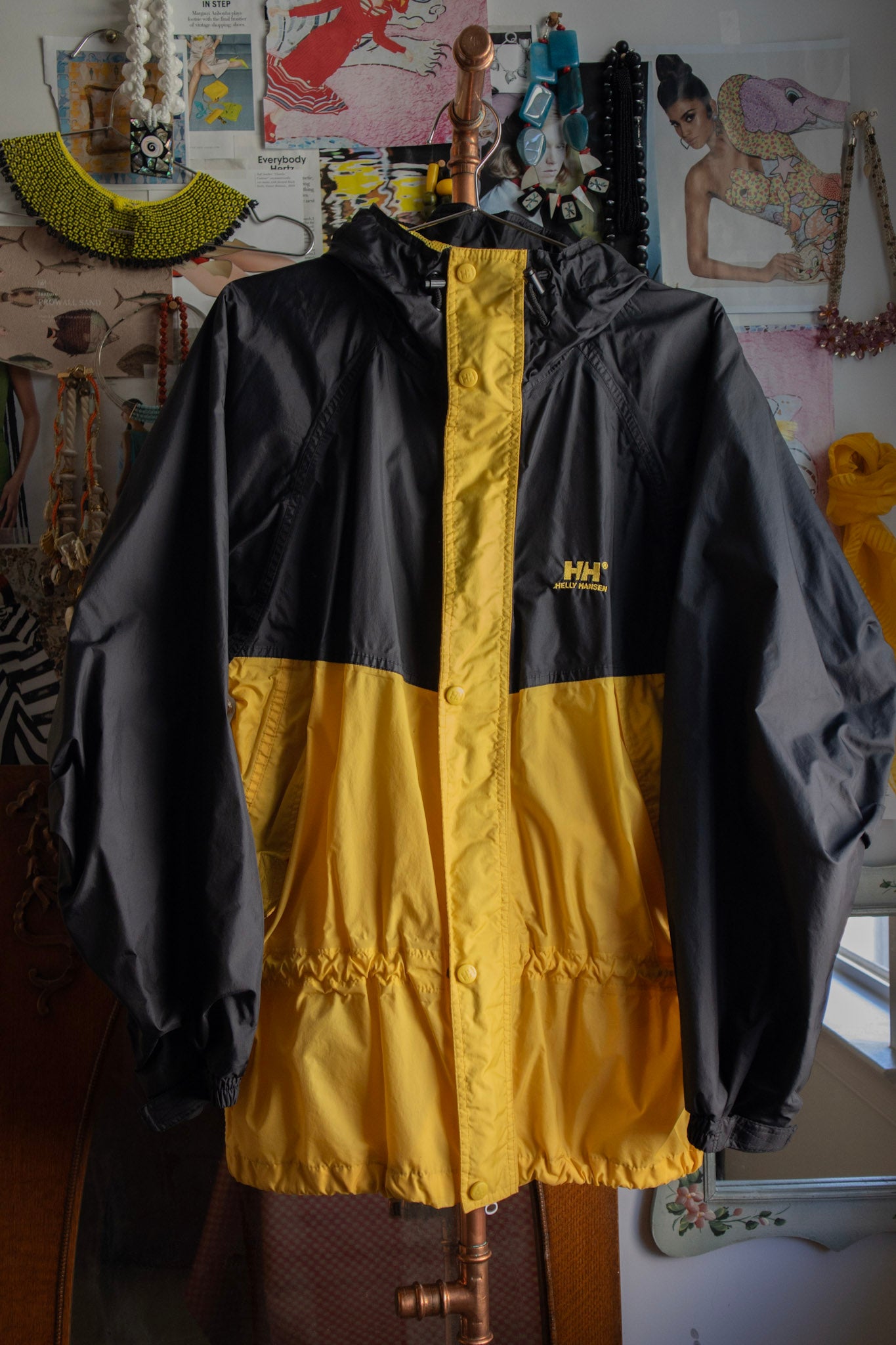 Black and Yellow Raincoat