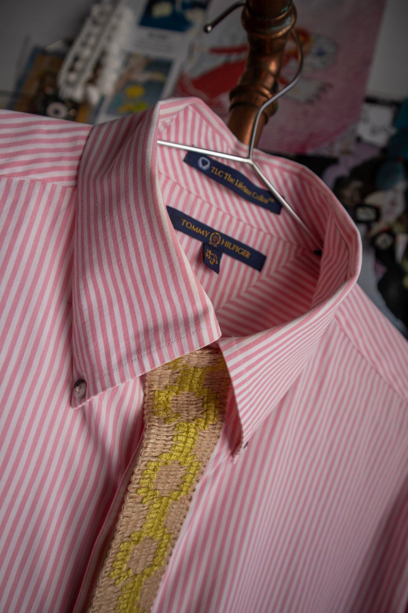 Pink Striped Button-down