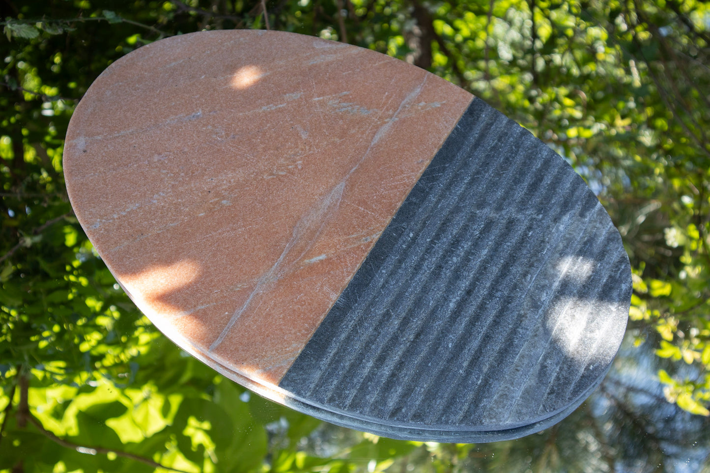 Ridged Marble Platter