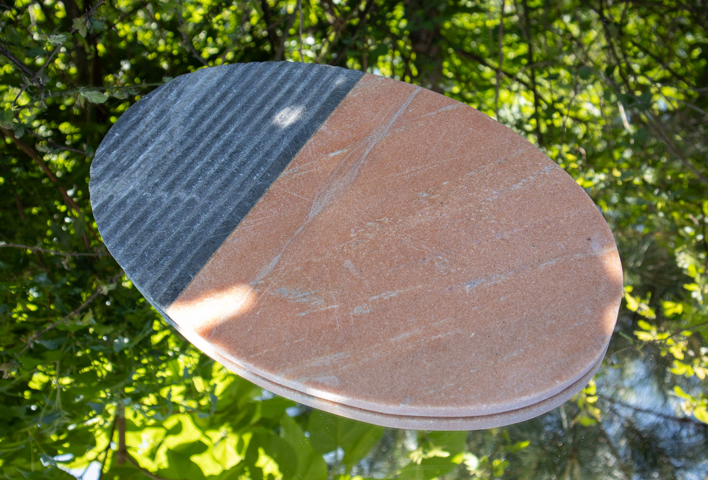 Ridged Marble Platter