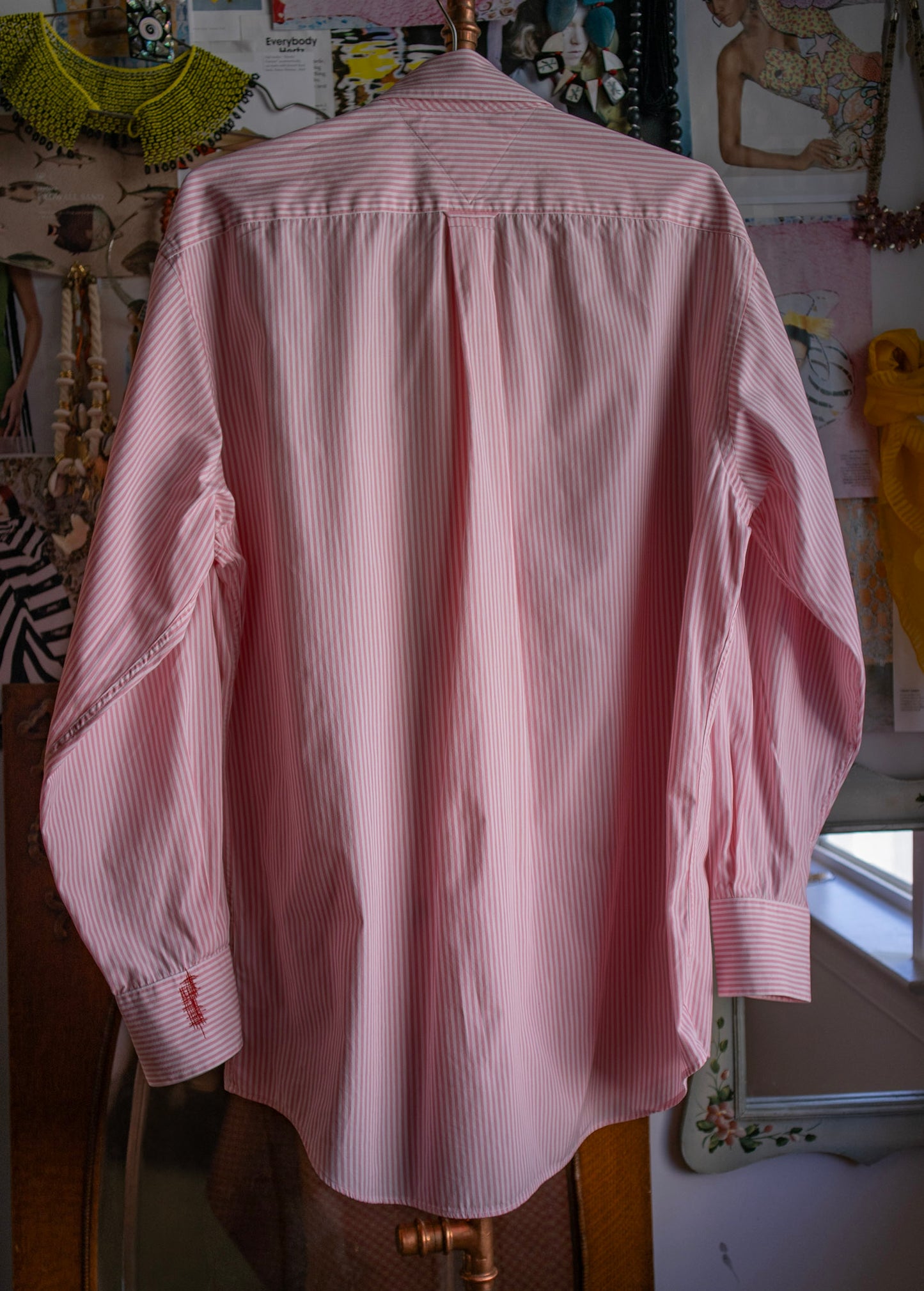 Pink Striped Button-down