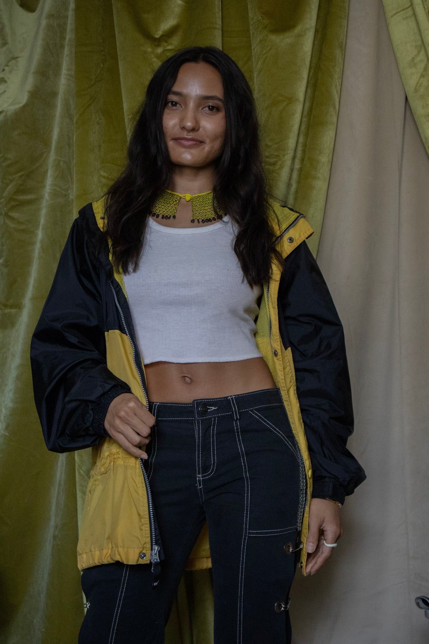 Black and Yellow Raincoat