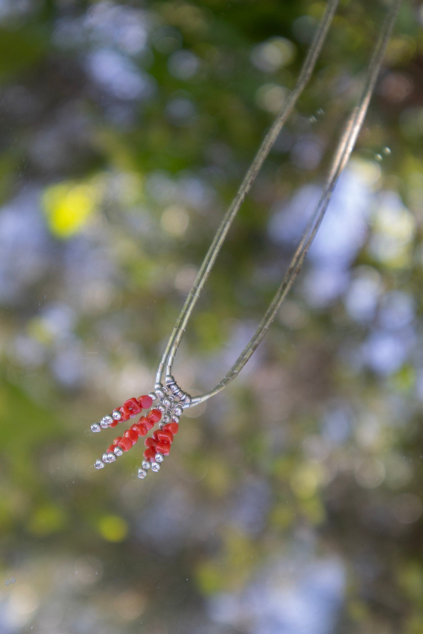 Silver Bead Necklace