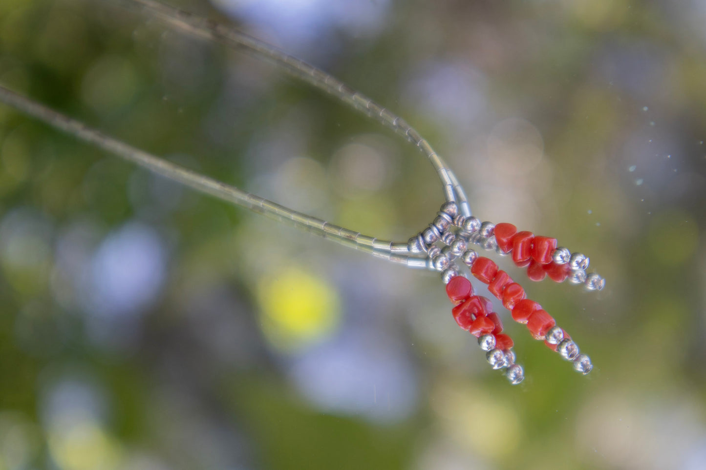 Silver Bead Necklace