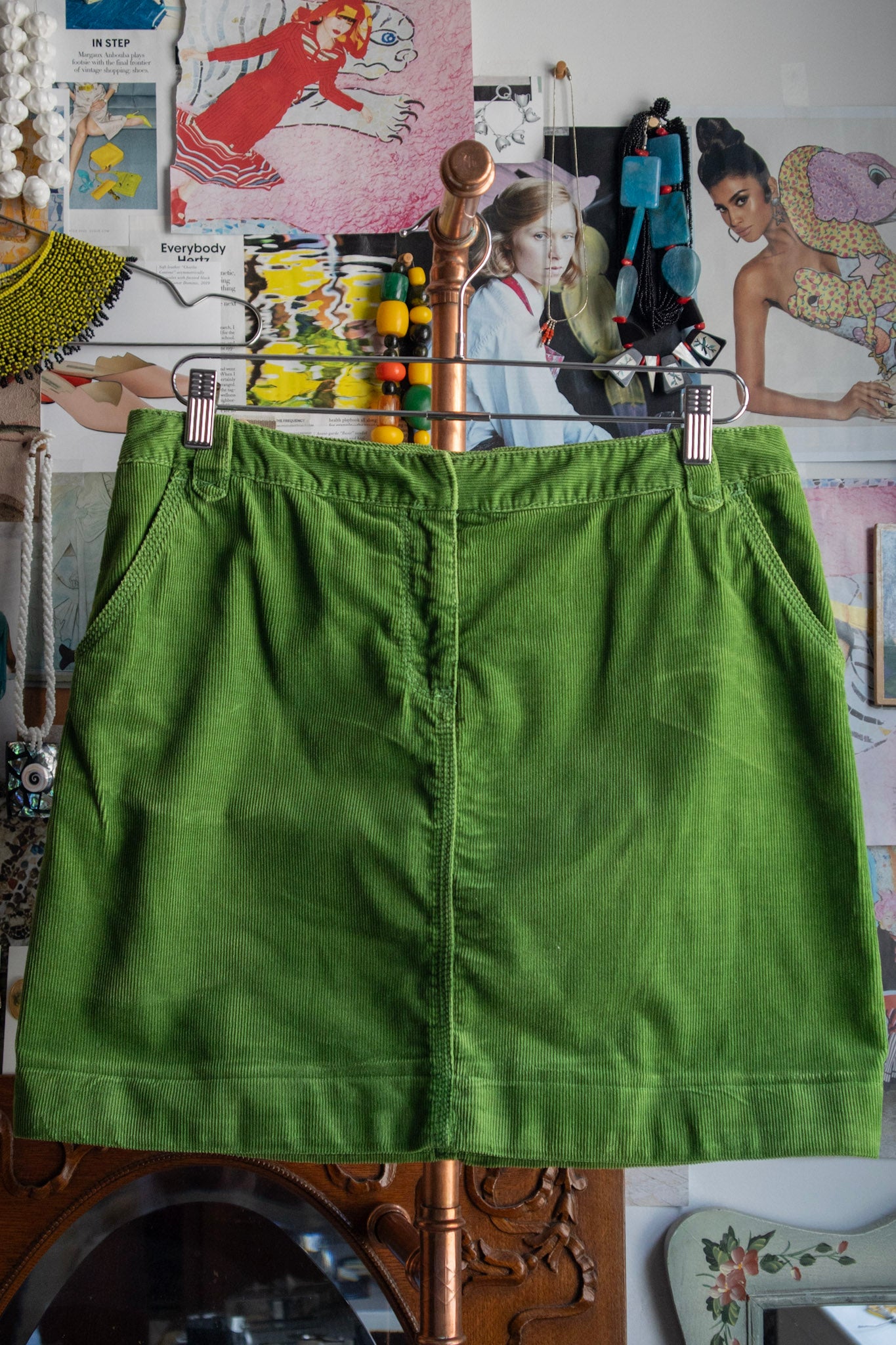 Corduroy Mini Skirt