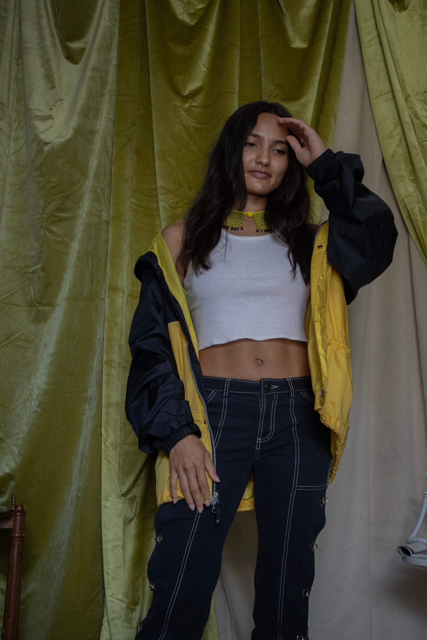 Black and Yellow Raincoat