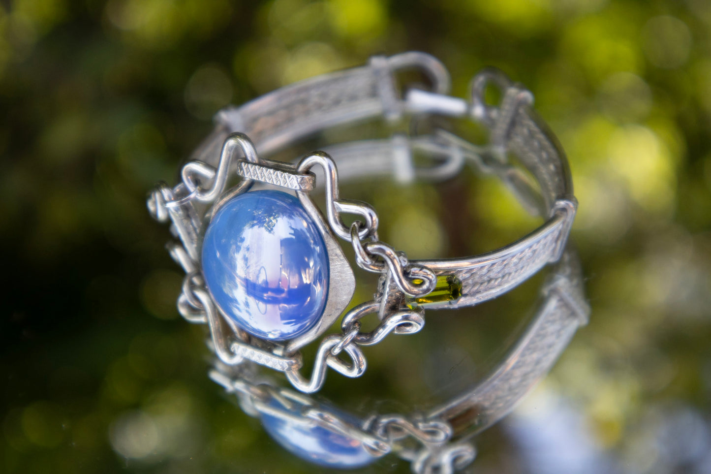 Sky Blue Glass Bangle