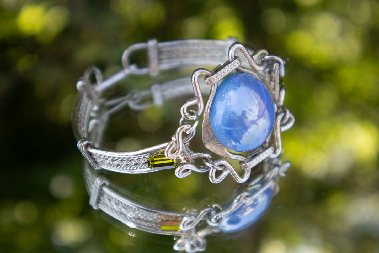 Sky Blue Glass Bangle