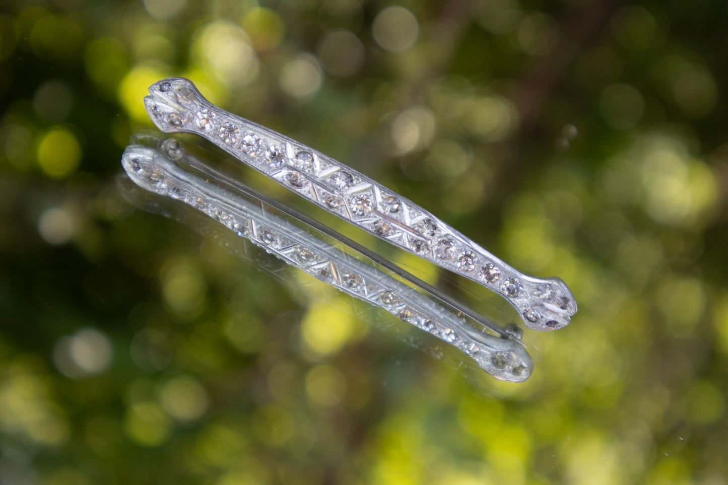 Silver Bar Brooch