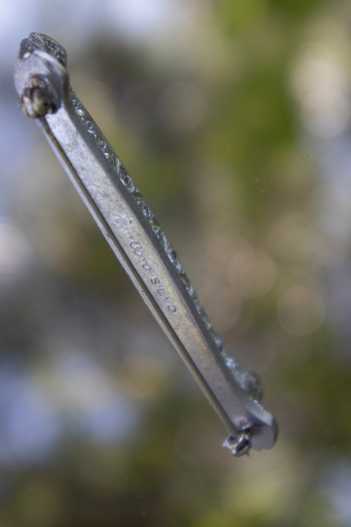 Silver Bar Brooch