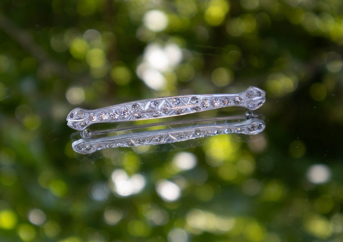 Silver Bar Brooch