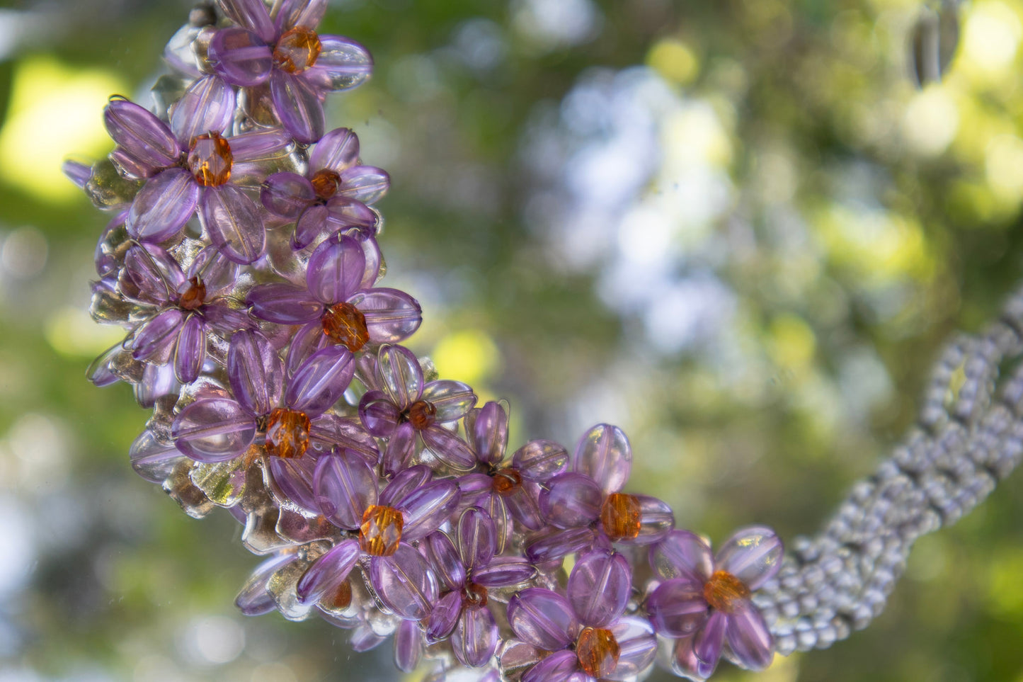 Lucite Flower Necklace