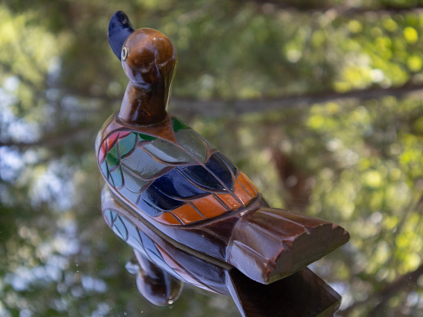 Painted Wooden Duck