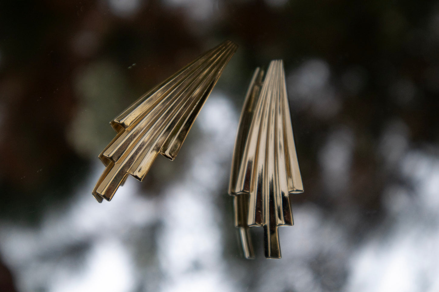 Art Deco Gold Earrings