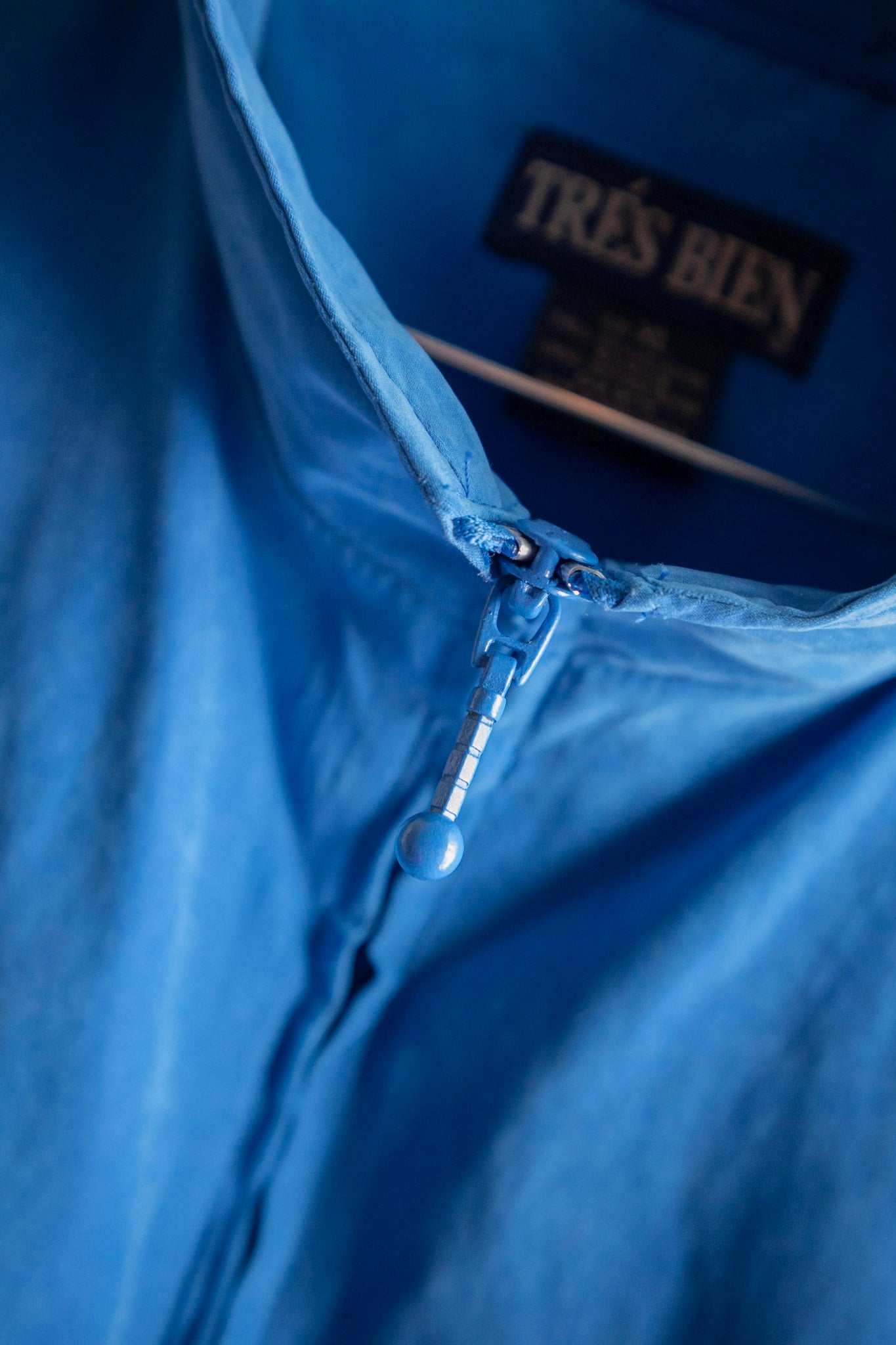 Blue Golf Short-Sleeve Zip
