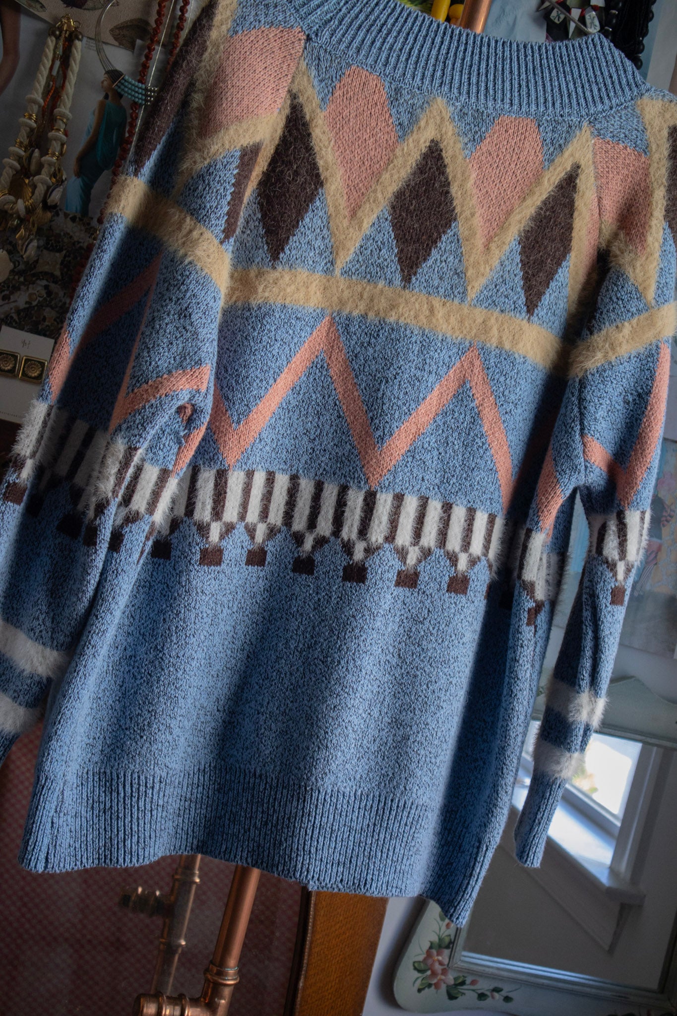 Abstract Knit Cardigan