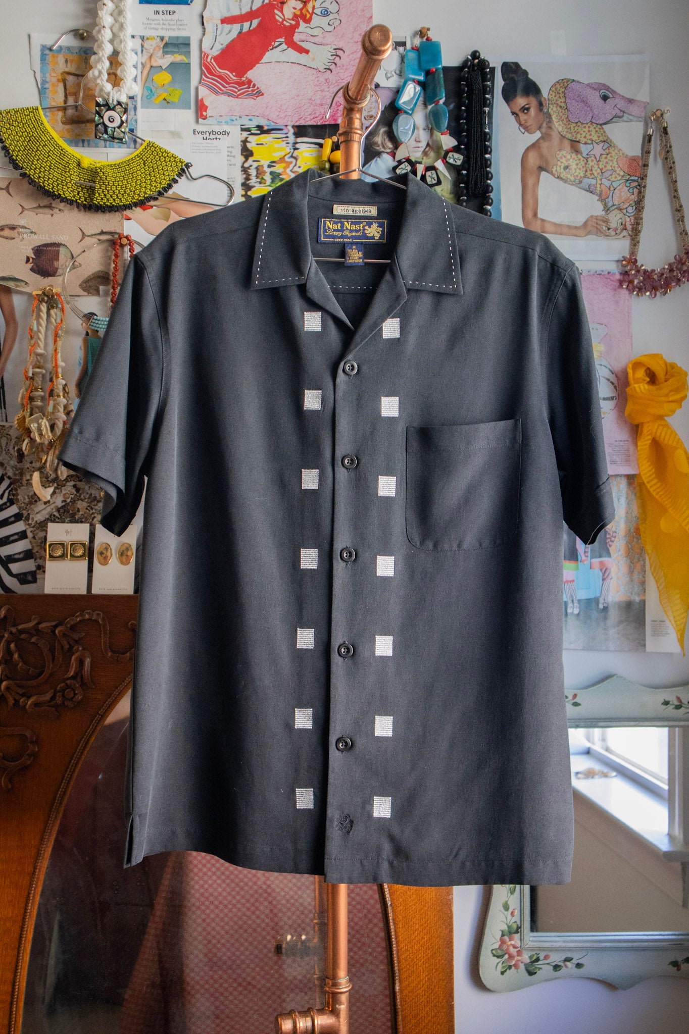 1946 Silk Button-Down