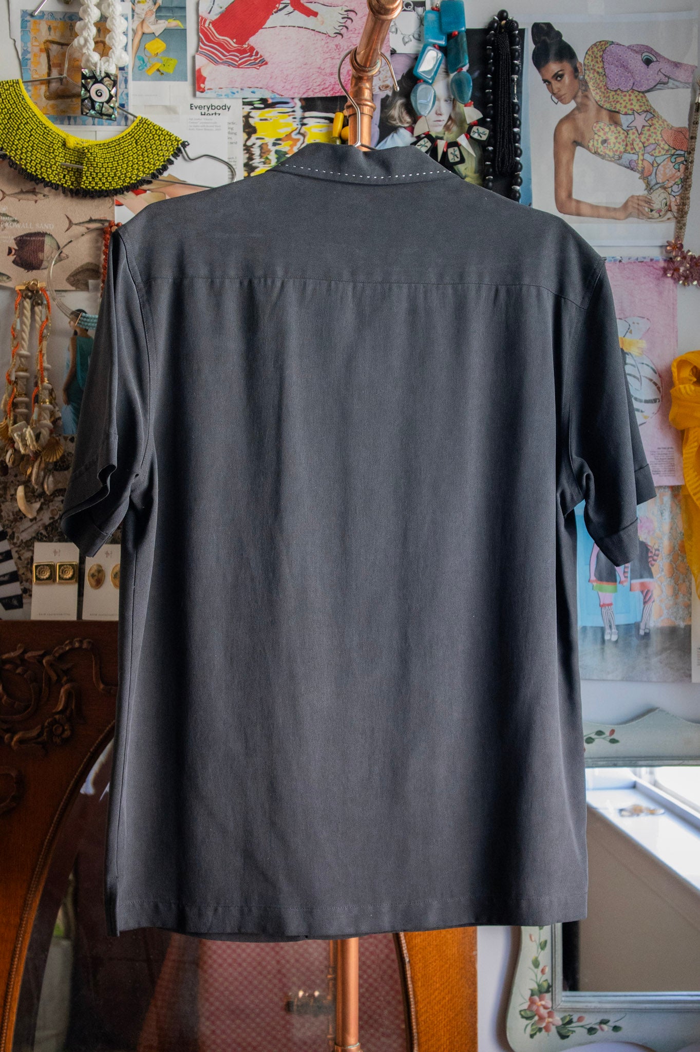 1946 Silk Button-Down