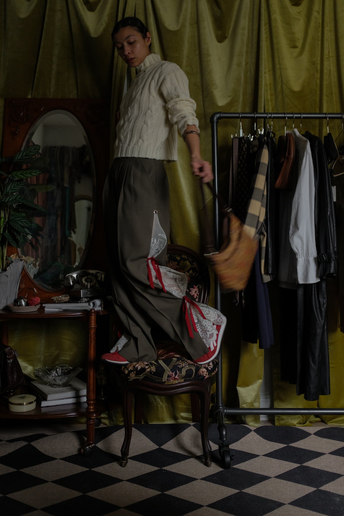 ‘Extra Olives Please’ 3 in 1 Wide Leg Pants