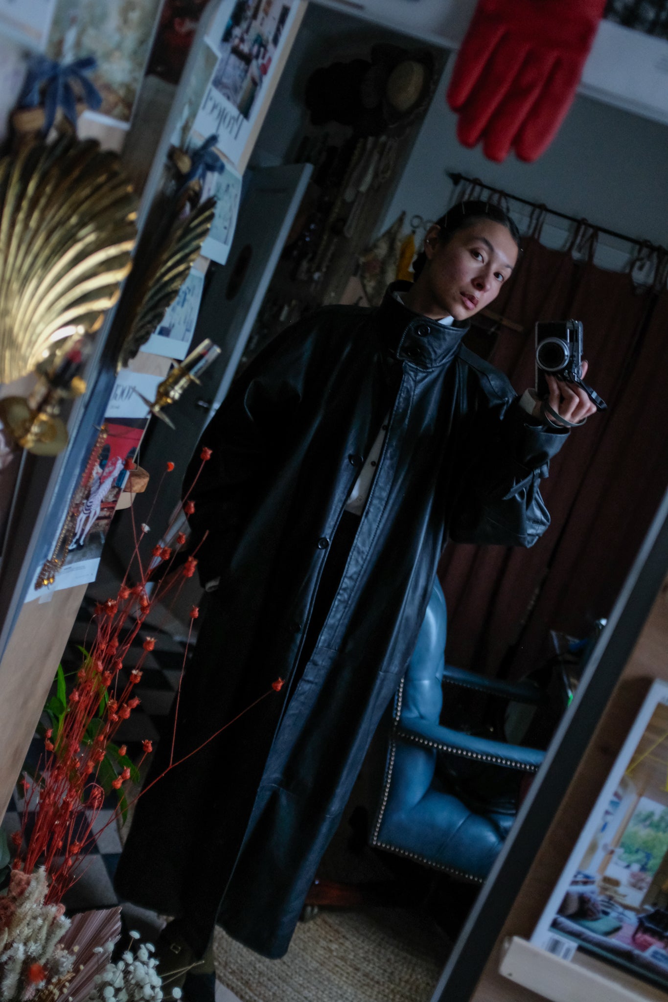 Lambskin Leather Trench