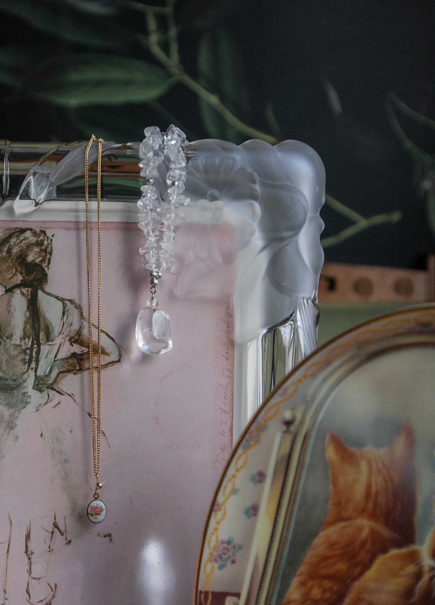 Delicate Rose Pendant Necklace