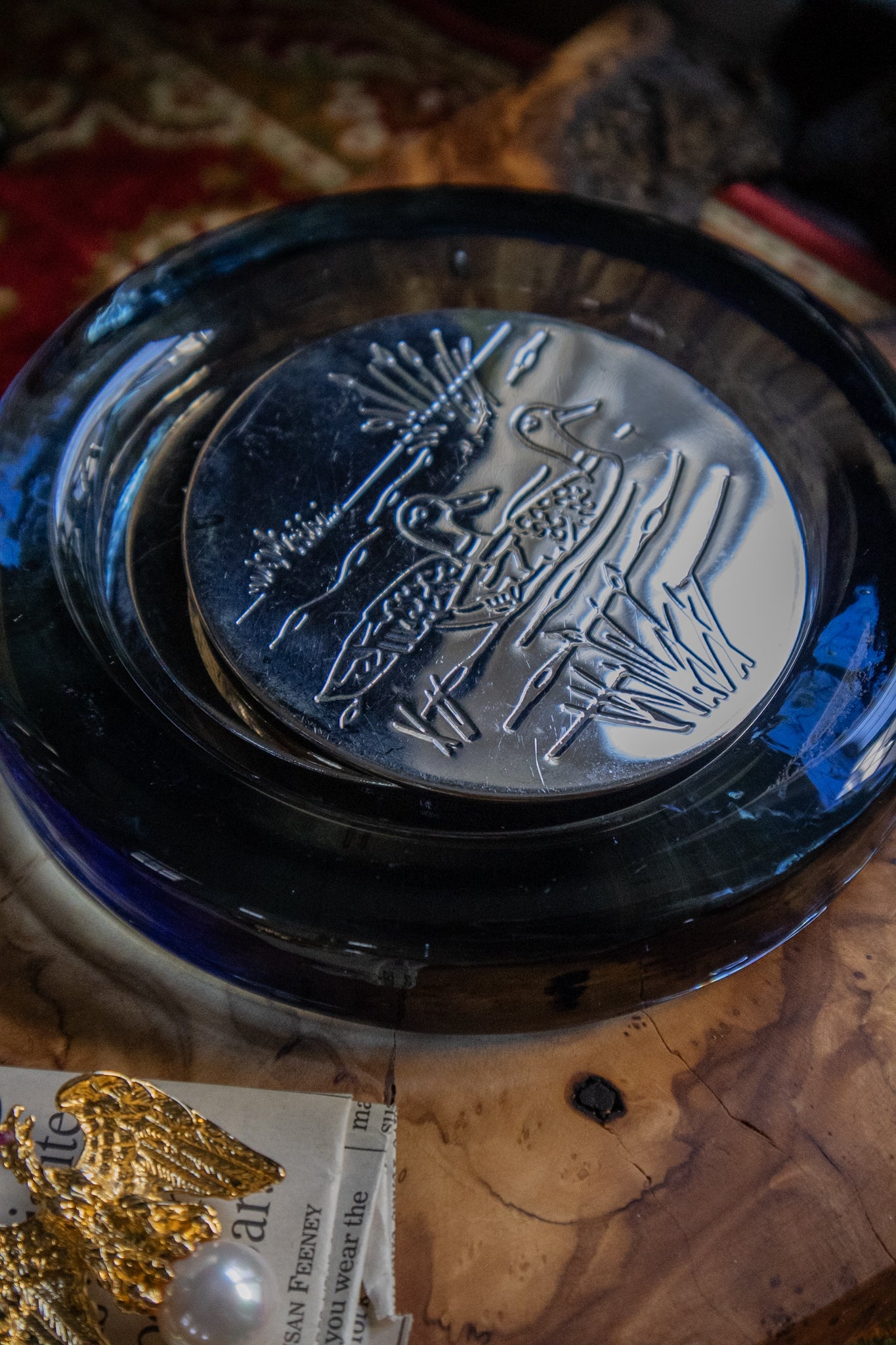 Silver-Plated Duck Coasters