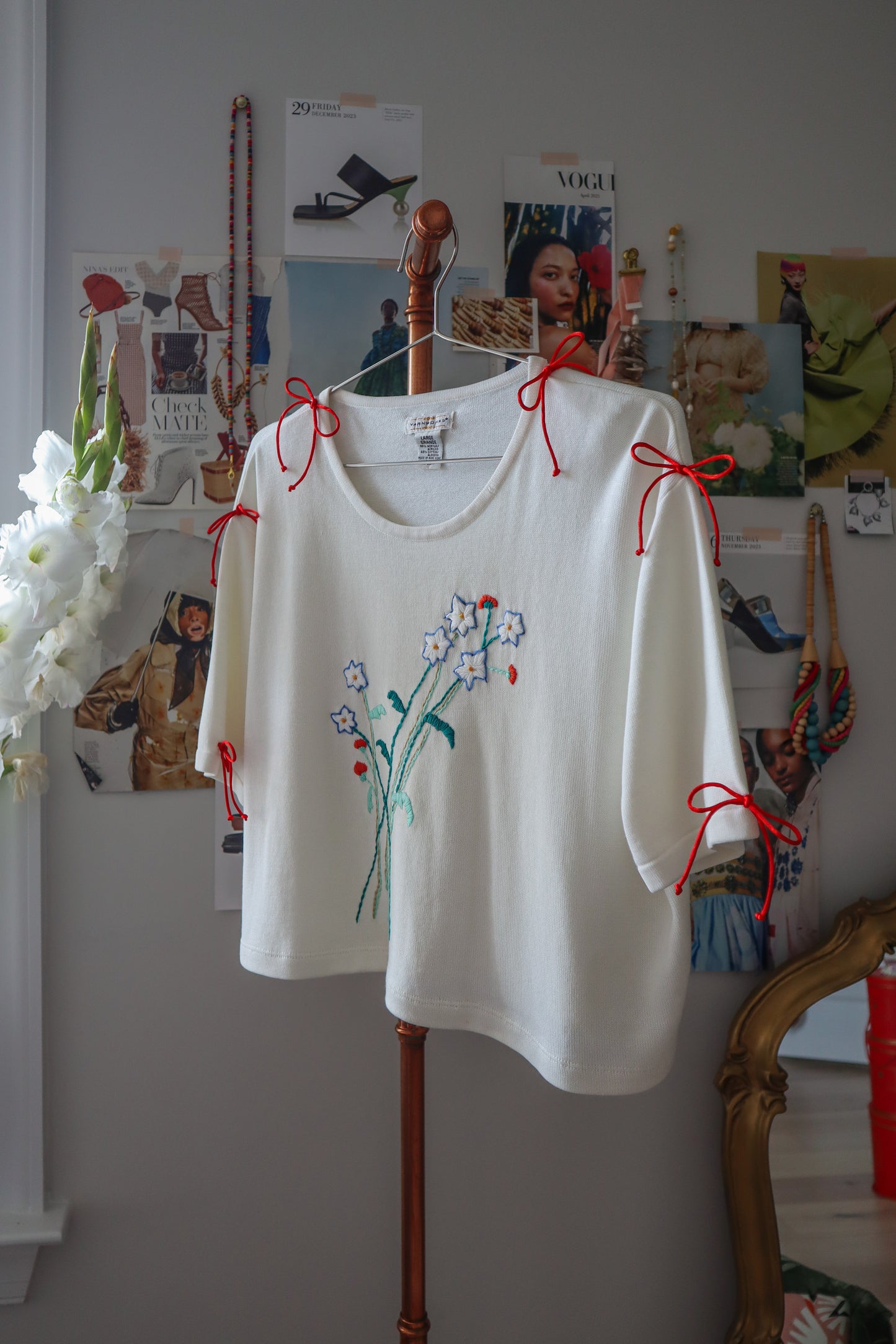 Floral Bouquet Knit Crop