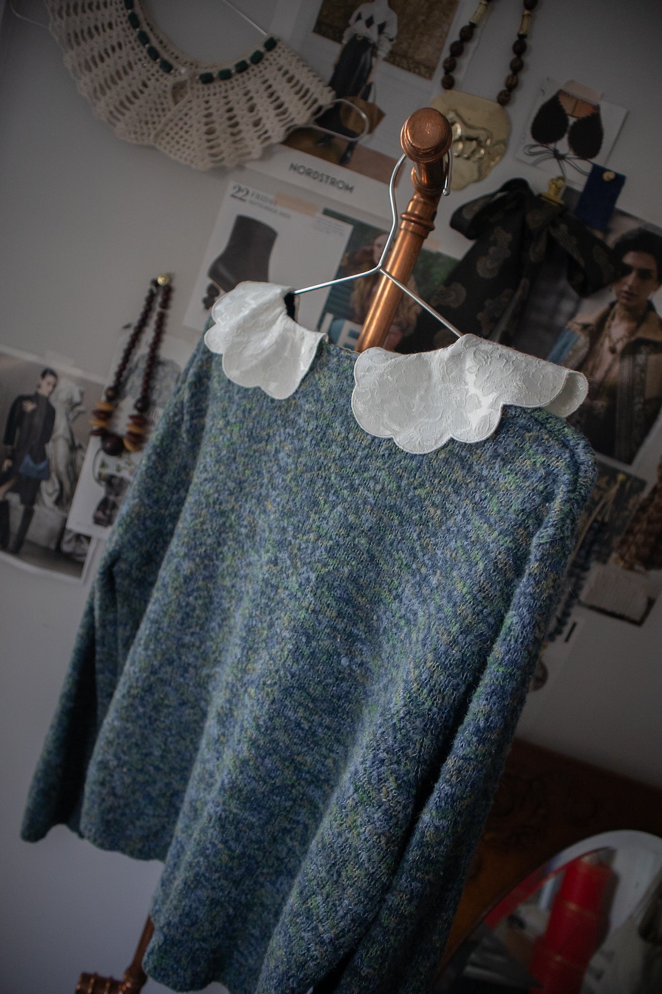 Collared Wool Cardigan