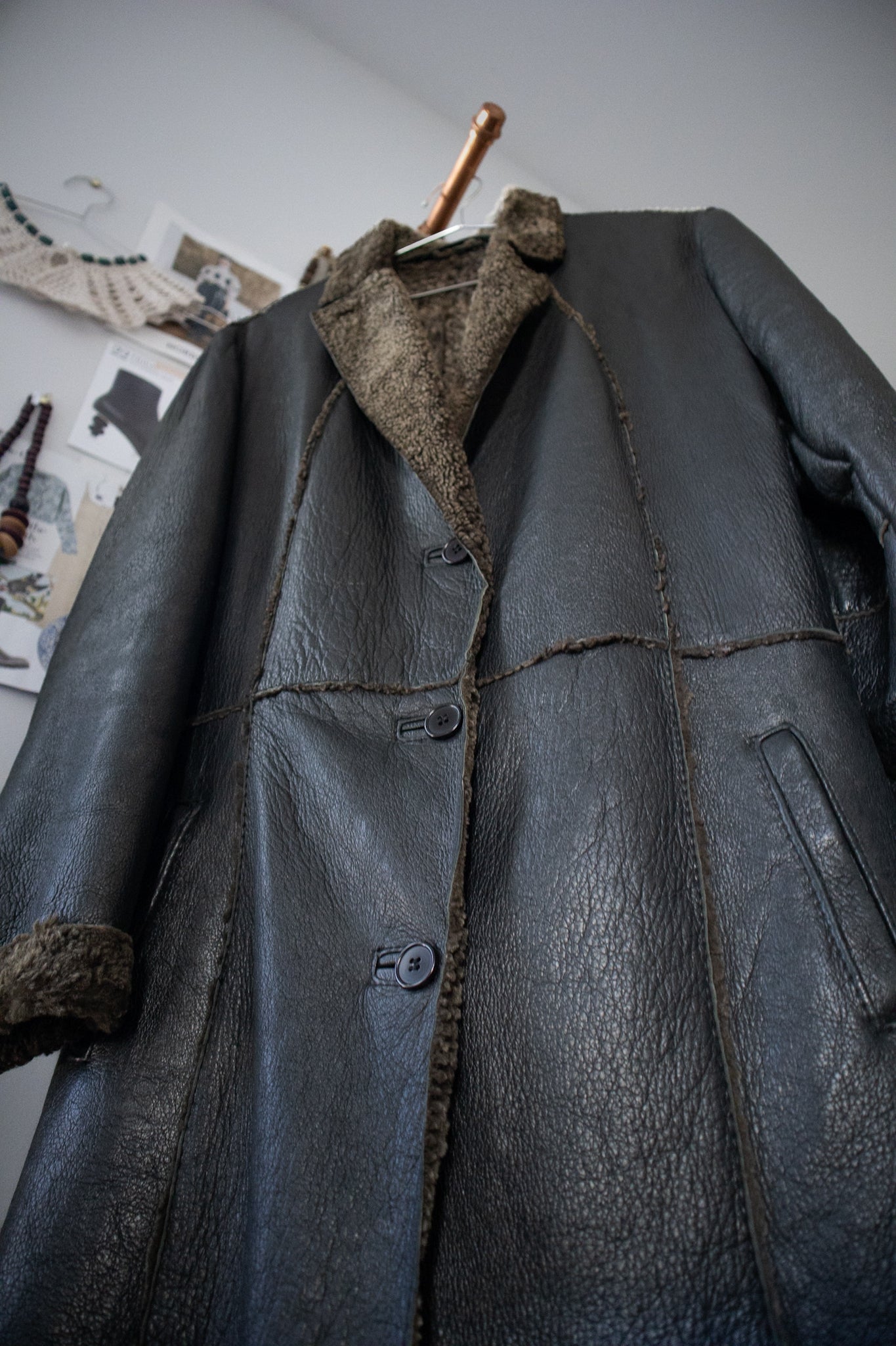 Sheepskin Leather Coat