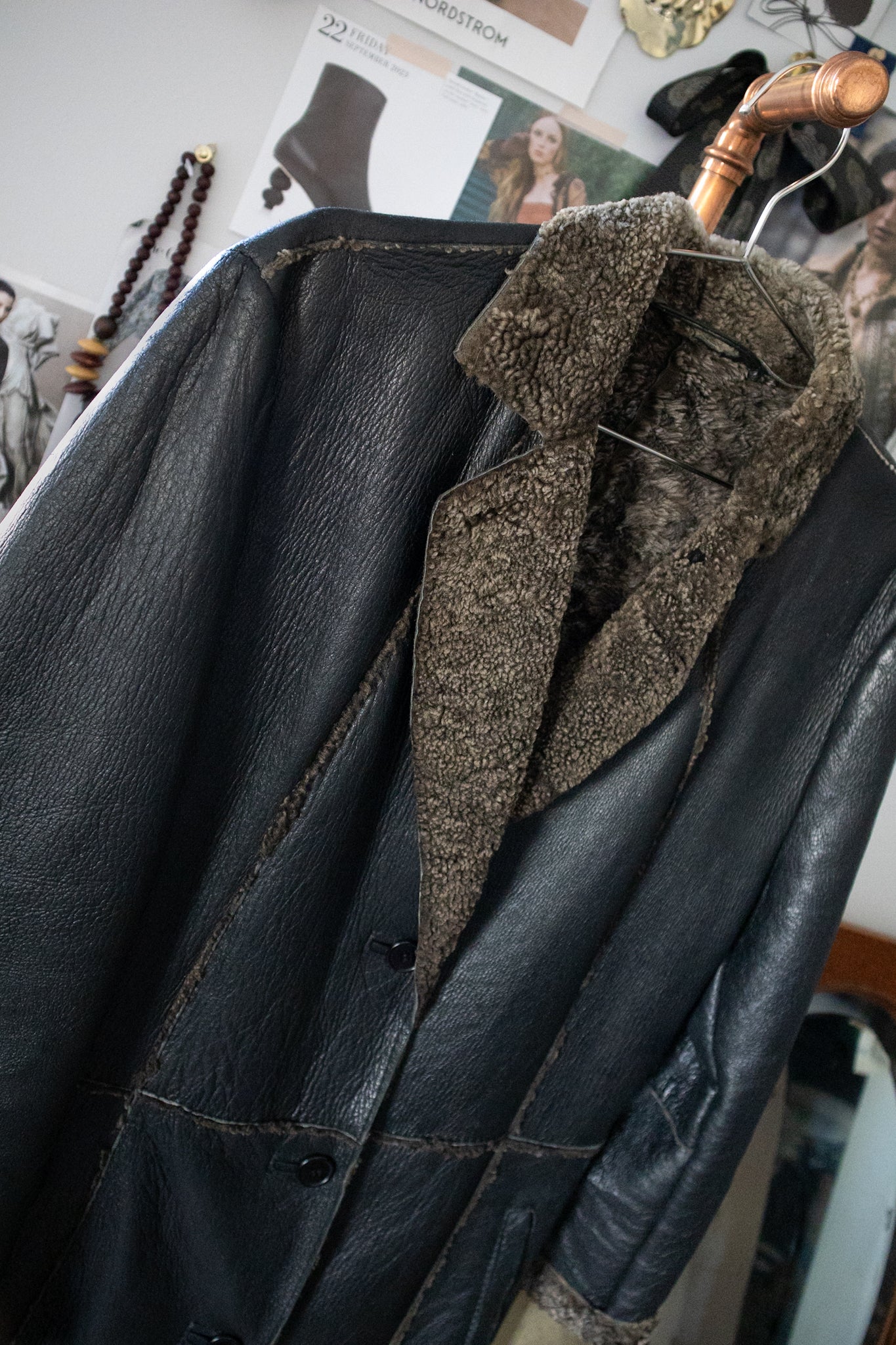 Sheepskin Leather Coat