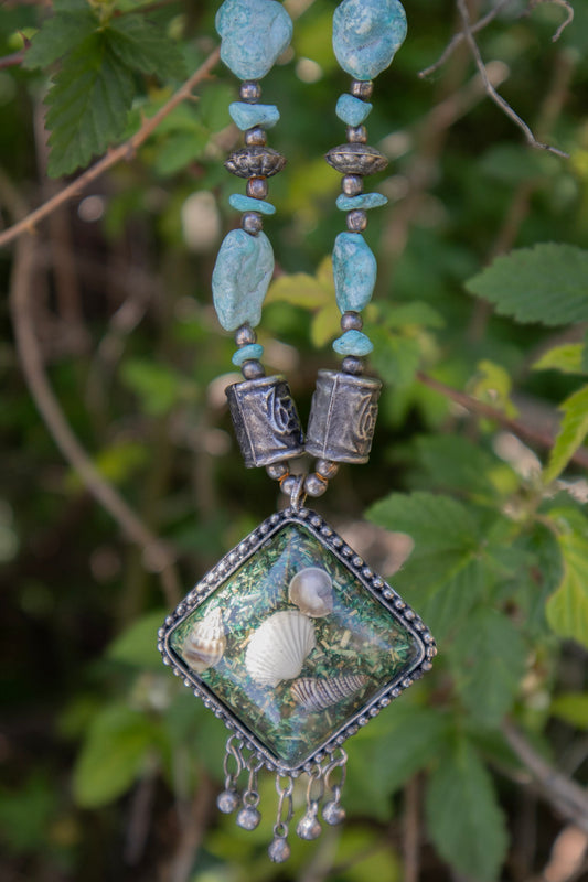 Resin Seashell Necklace