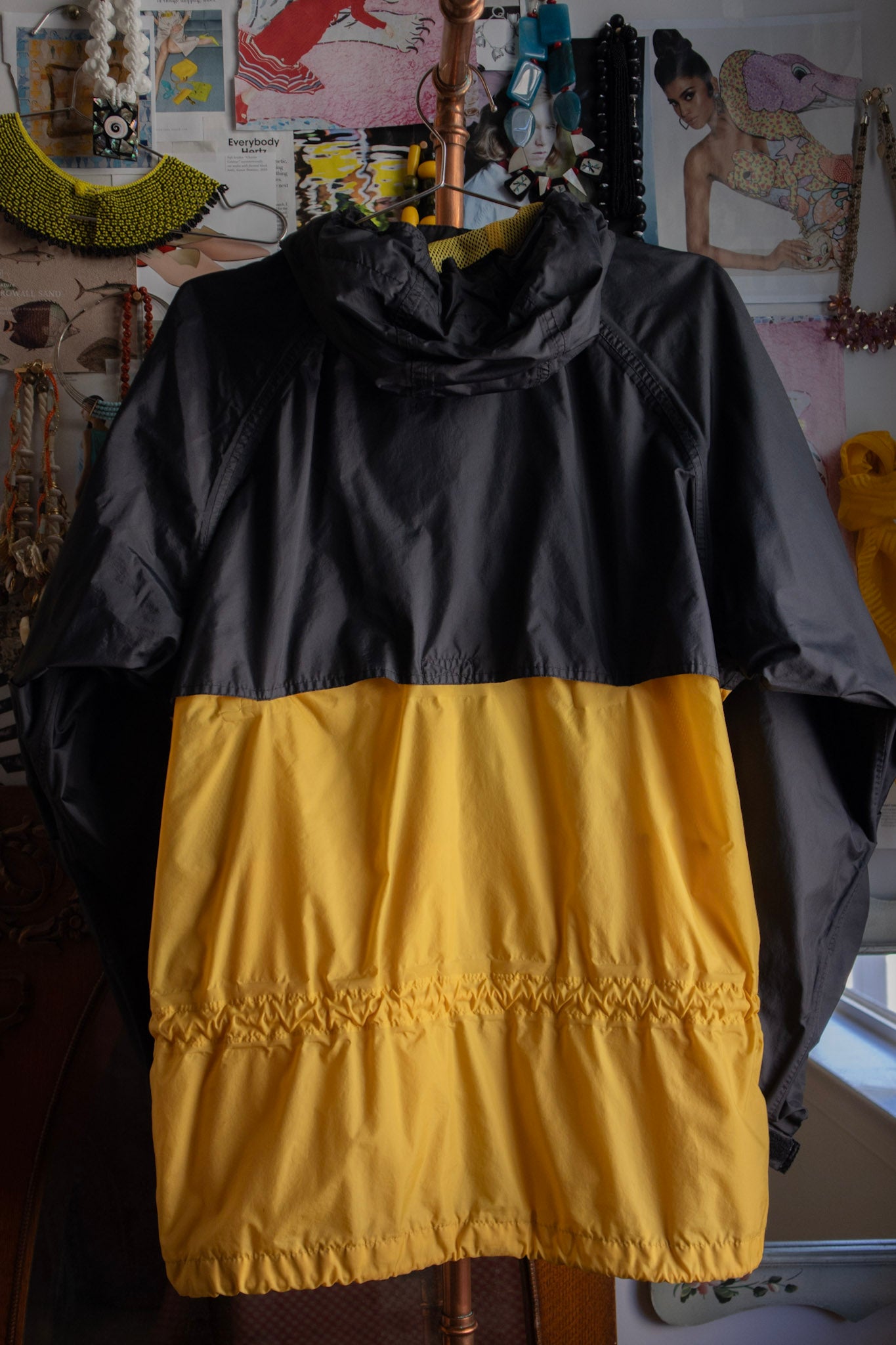 Black and Yellow Raincoat