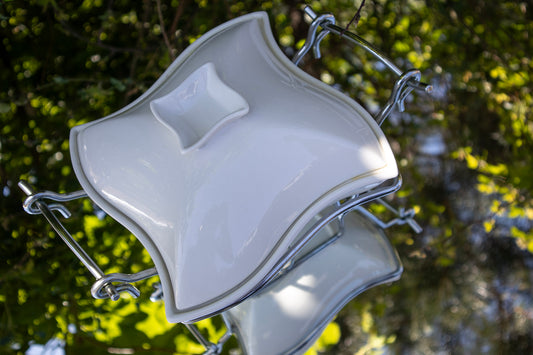 White Casserole Dish