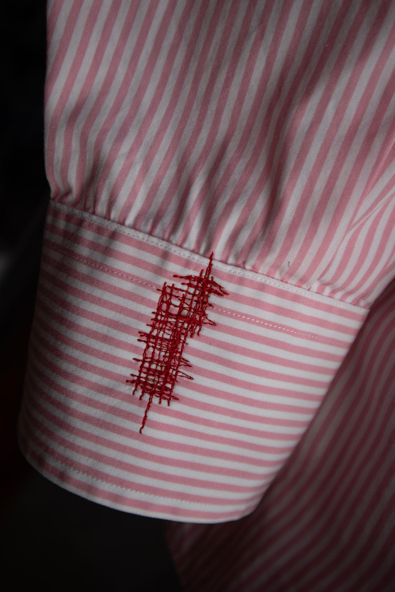 Pink Striped Button-down