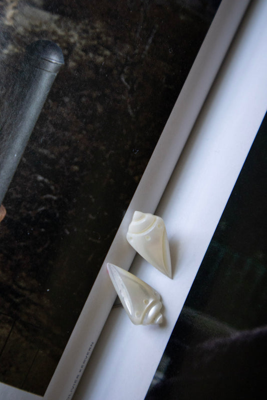 Pearlescent Conch Studs