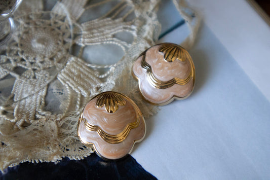 Scalloped Shell Earrings