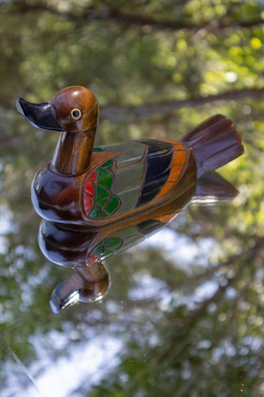 Painted Wooden Duck