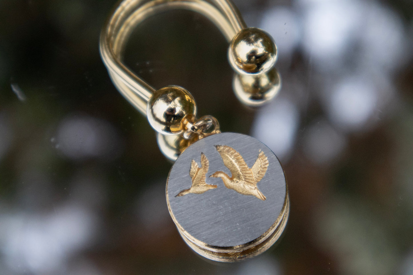 Golden Bird Key Ring