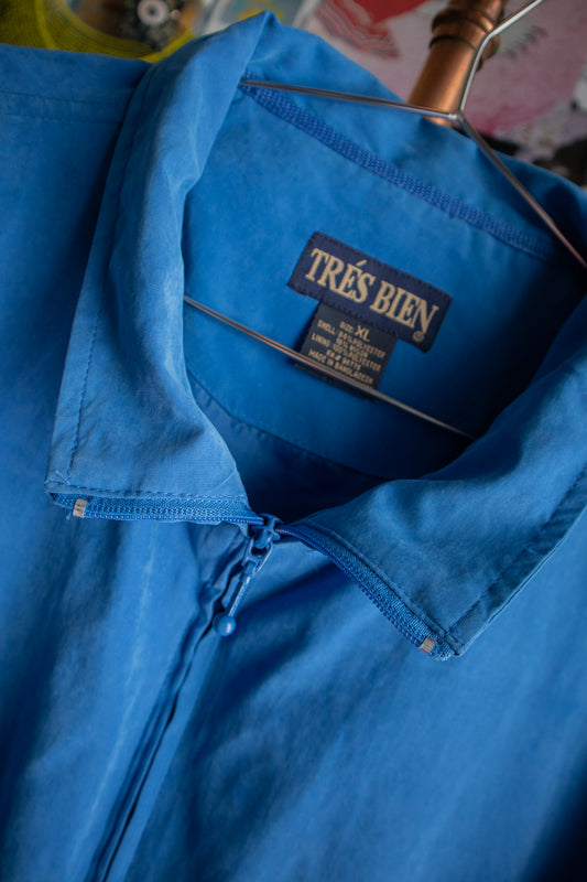 Blue Golf Short-Sleeve Zip