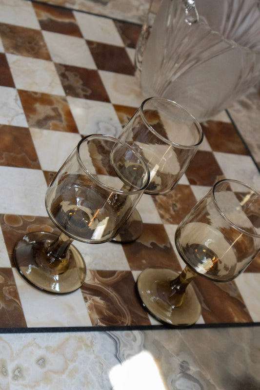 Smokey Wine Goblets (Set of 4)