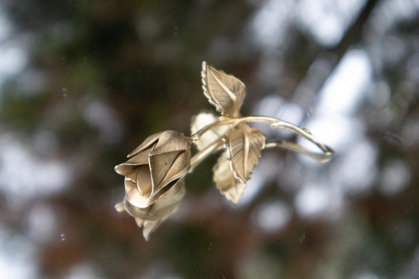 Golden Rose Broach