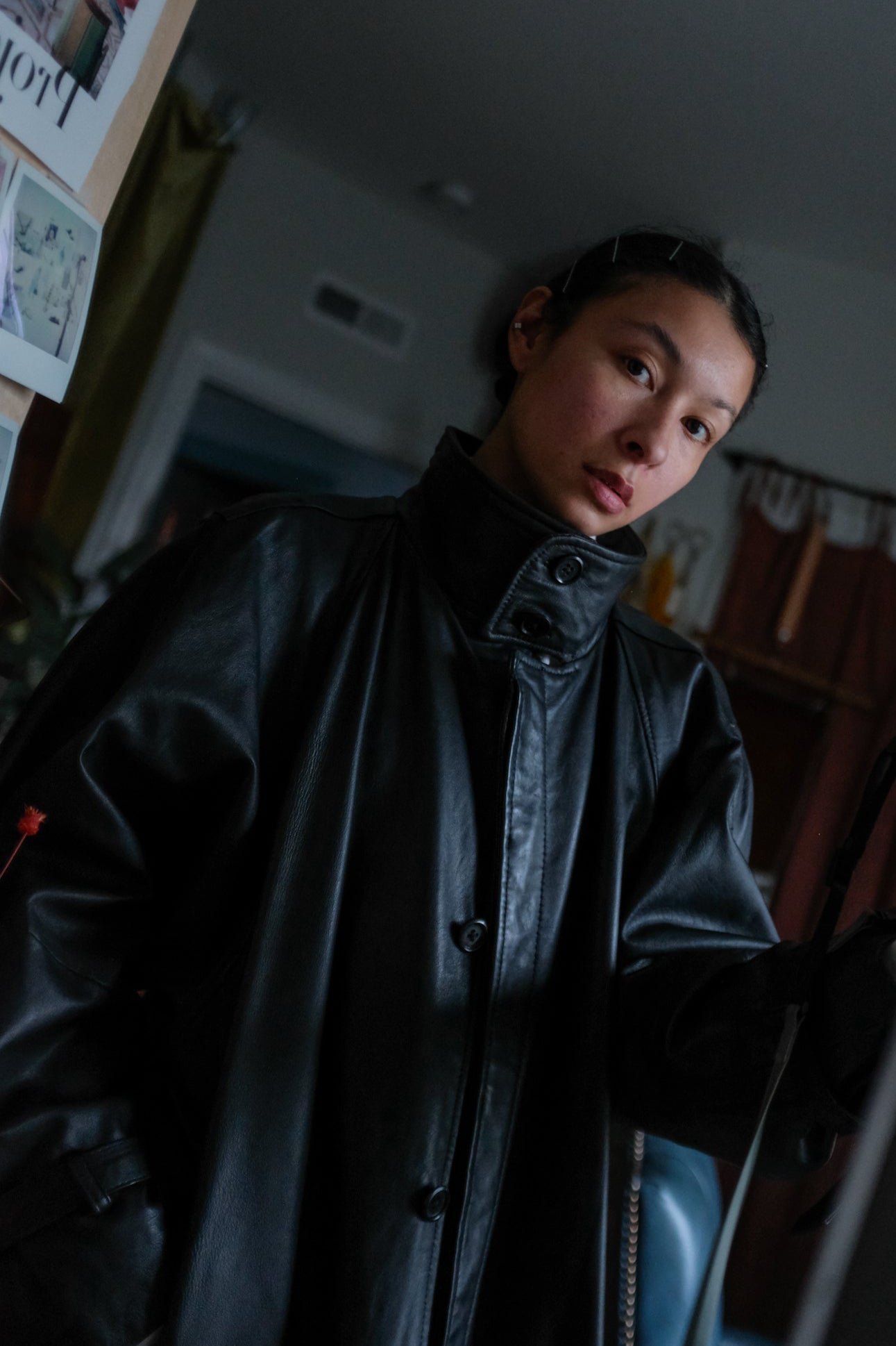 Lambskin Leather Trench