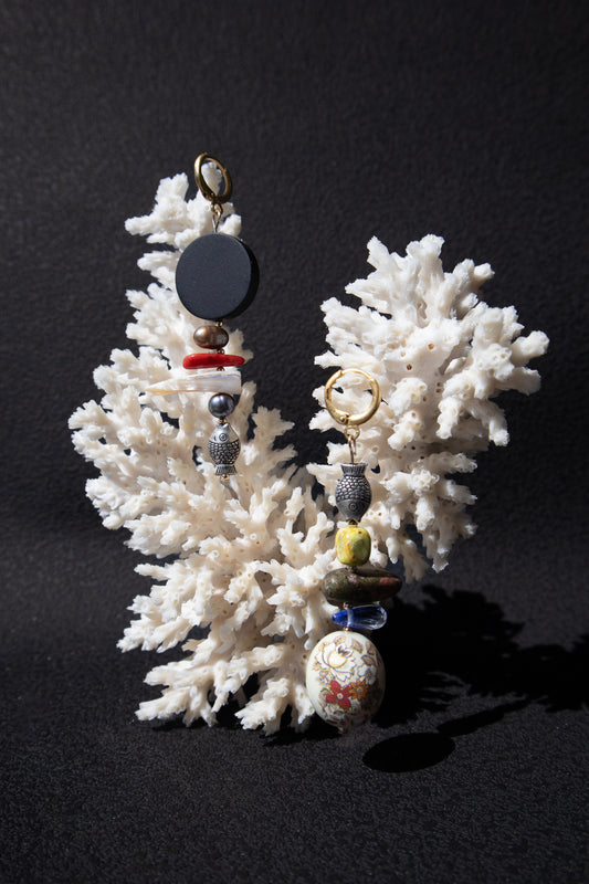 The Rán Earrings | Fire + Ice Set