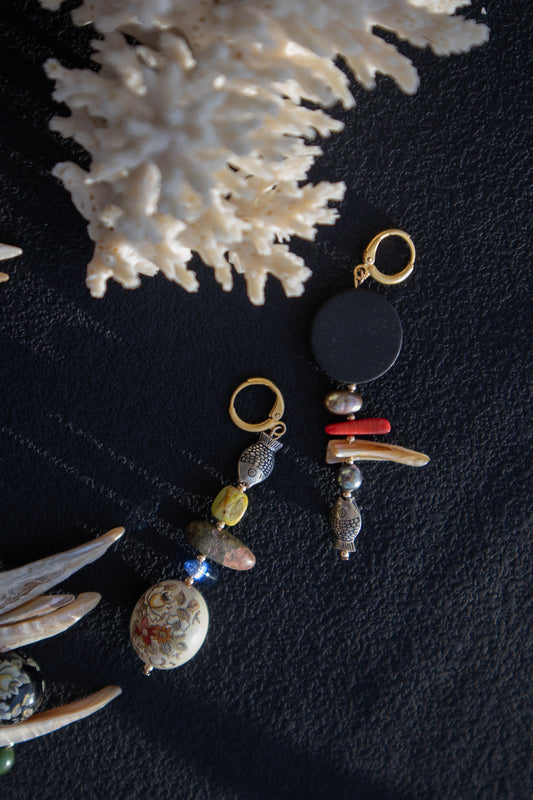 The Rán Earrings | Fire + Ice Set