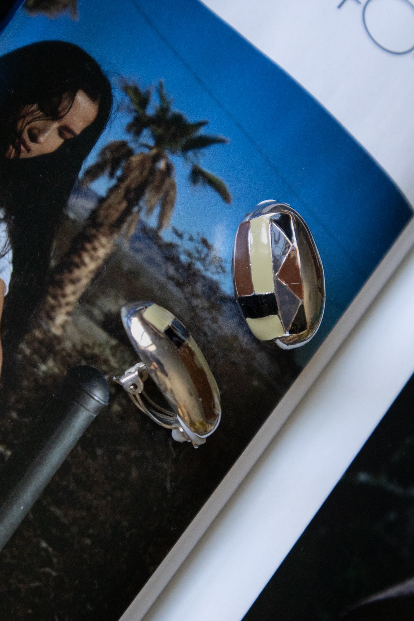 Abstract Mosaic Clip-ons