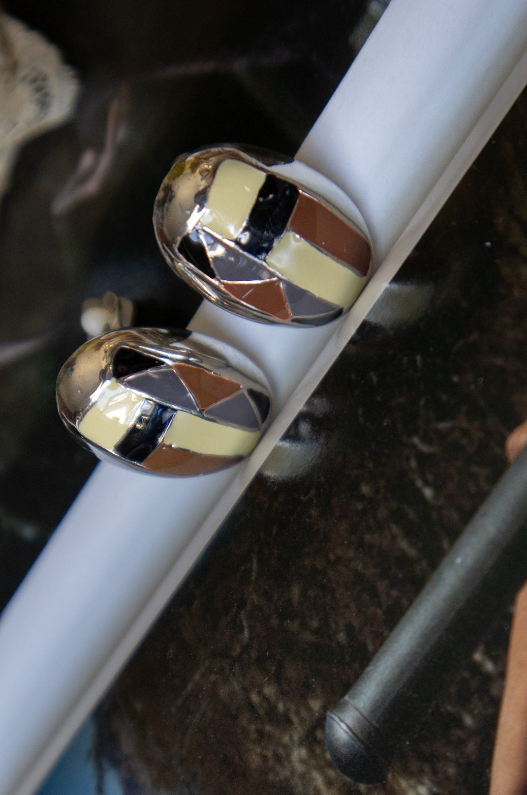 Abstract Mosaic Clip-ons